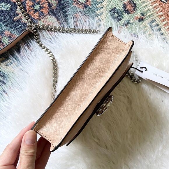 {rebecca minkoff} jean crossbody bag purse neutral - Picture 16 of 16